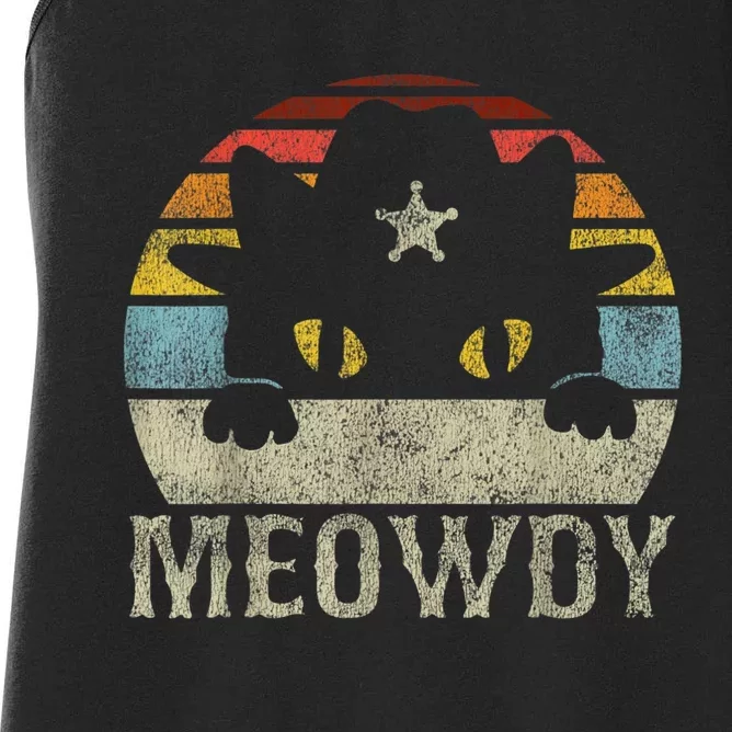 Meowdy Cat Meme Women's Racerback Tank