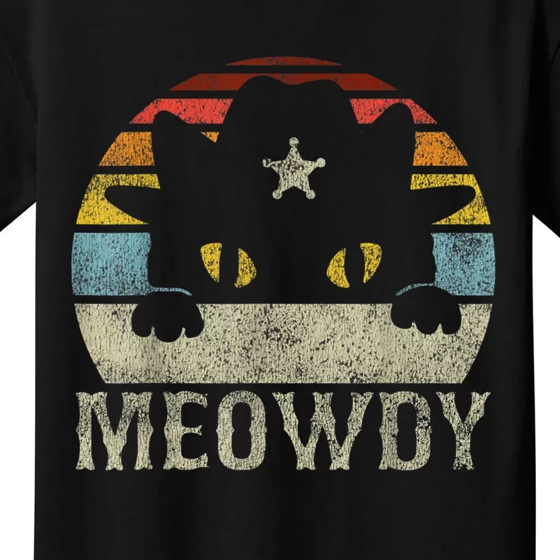 Meowdy Cat Meme Kids T-Shirt