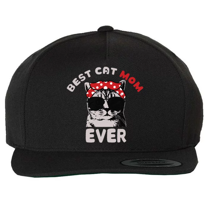 Meow Cat Meow Kitty Funny Cats Mom And Cat Dad Wool Snapback Cap