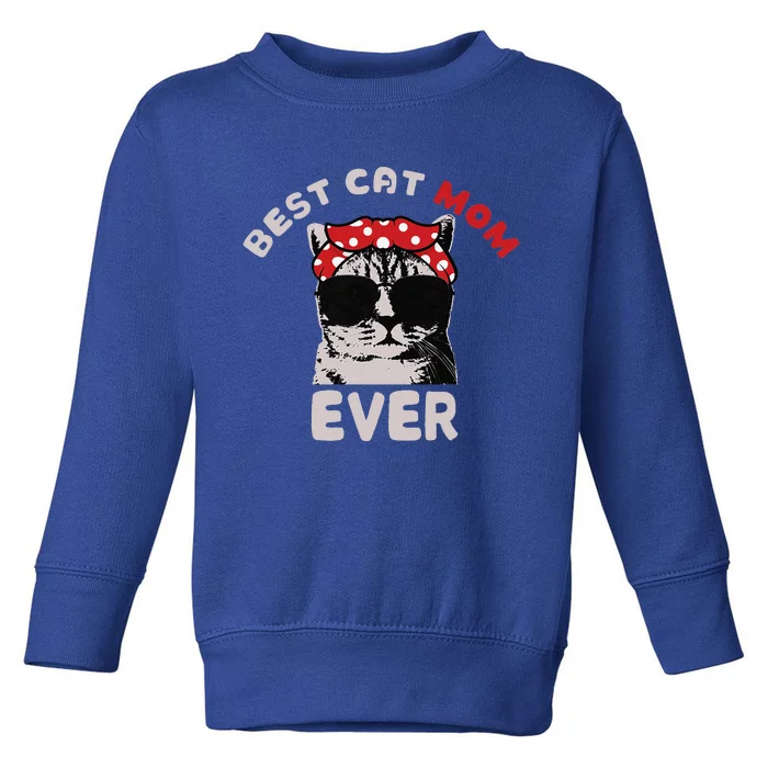 Meow Cat Meow Kitty Funny Cats Mom And Cat Dad Toddler Sweatshirt