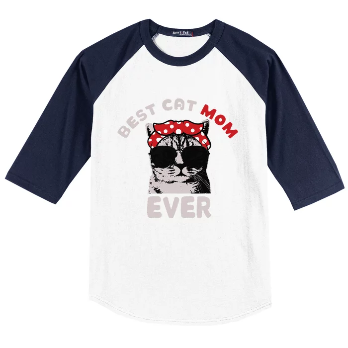 Meow Cat Meow Kitty Funny Cats Mom And Cat Dad Baseball Sleeve Shirt