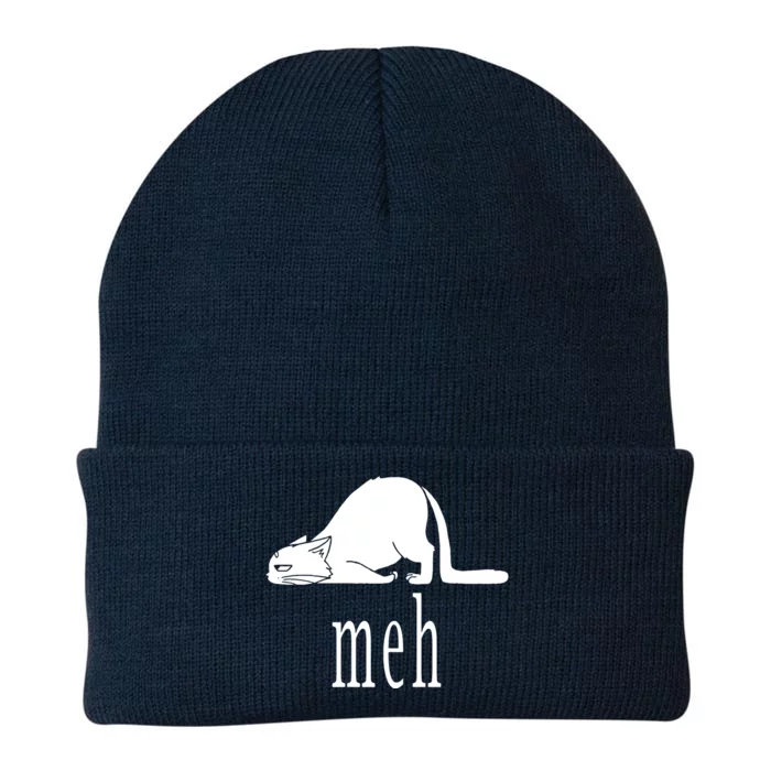 Meh Cat Knit Cap Winter Beanie