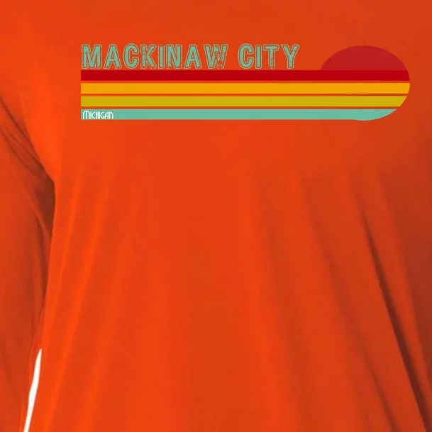 Mackinaw City Michigan Cooling Performance Long Sleeve Crew