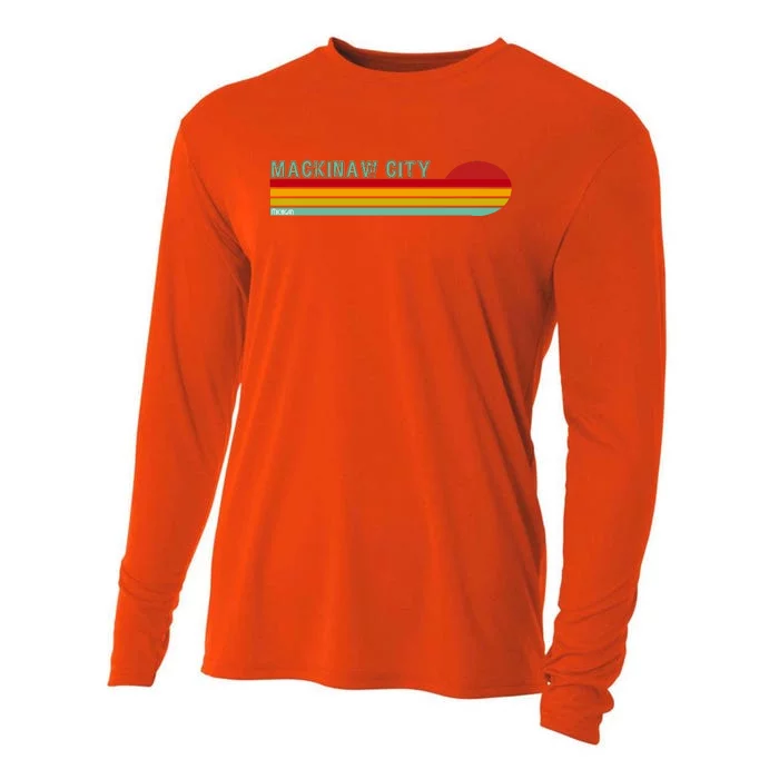 Mackinaw City Michigan Cooling Performance Long Sleeve Crew