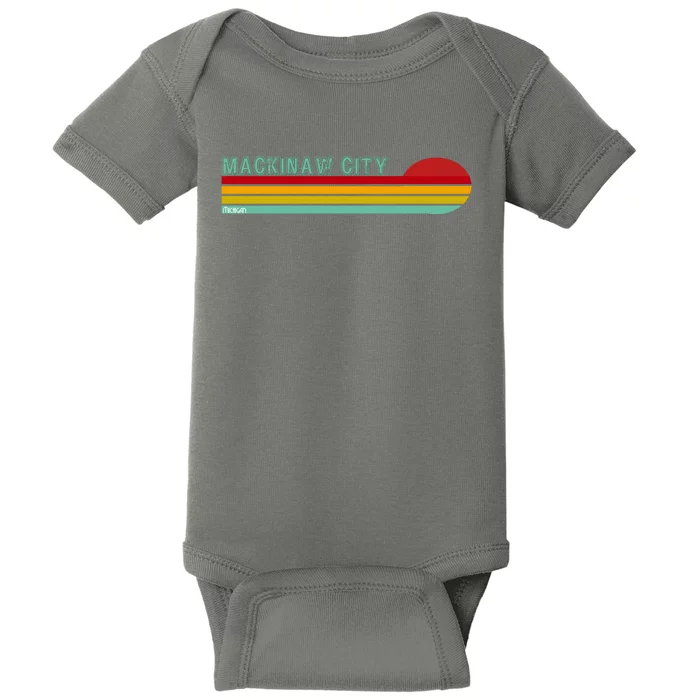 Mackinaw City Michigan Baby Bodysuit