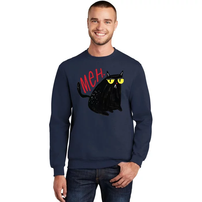 Meh Cat Tall Sweatshirt