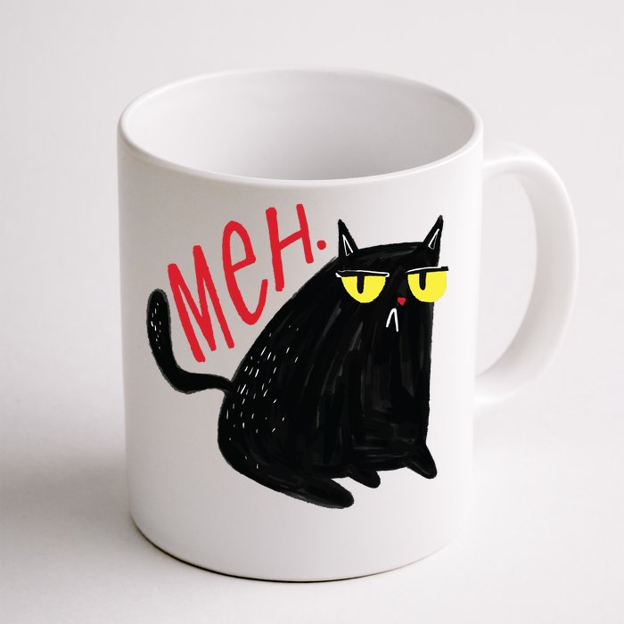 Meh Cat Front & Back Coffee Mug