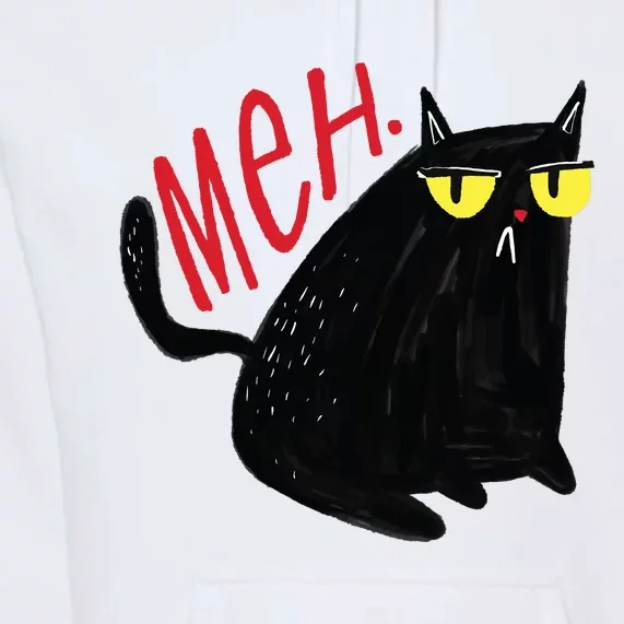 Meh Cat Premium Hoodie