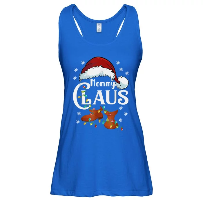 Mommy Claus Matching Family Christmas Pajamas Xmas Santa Co Gift Ladies Essential Flowy Tank