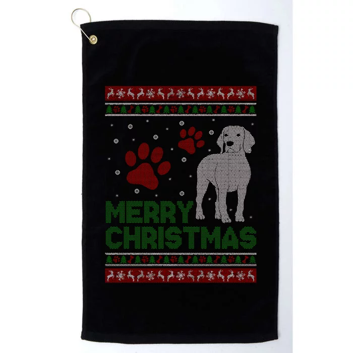 Merry Christmas Platinum Collection Golf Towel