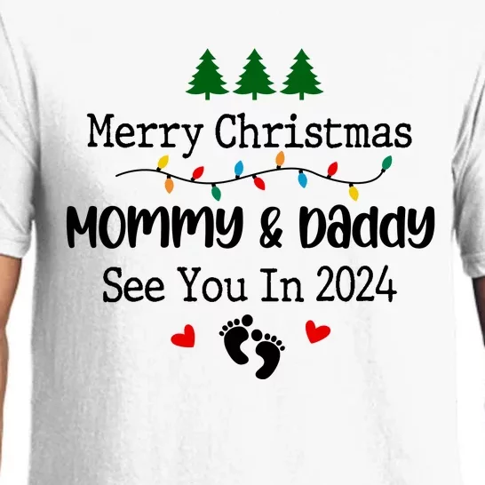 Merry Christmas Mommy And Daddy See You In 2024 Pajama Set