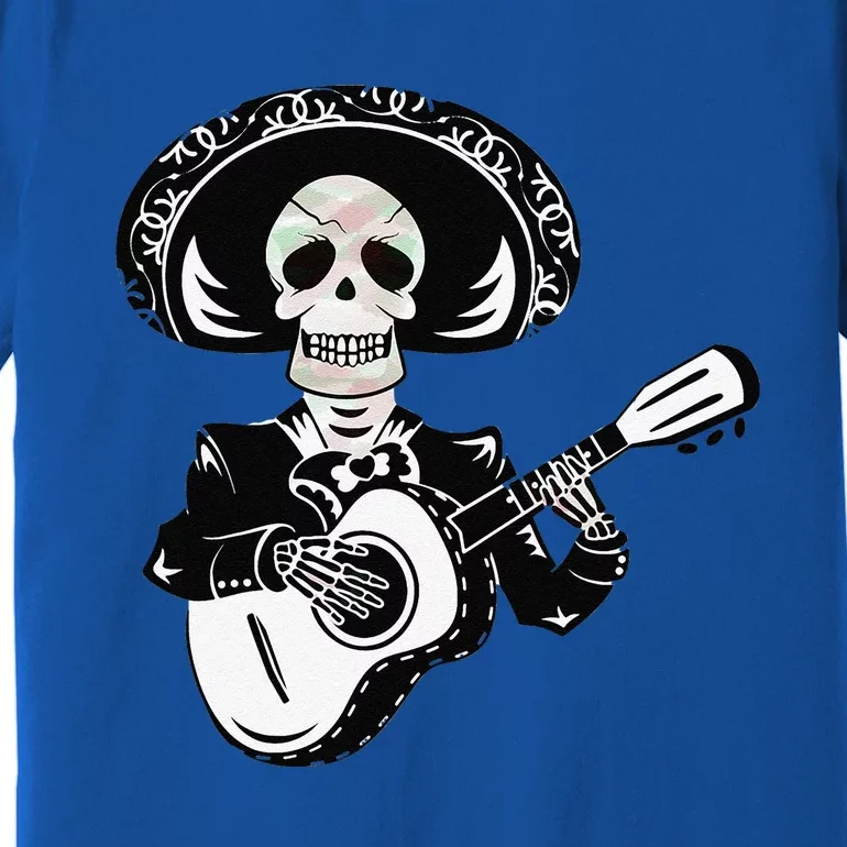 Mexican Charro Mariachi Halloween Dia De Muertos Premium T-Shirt