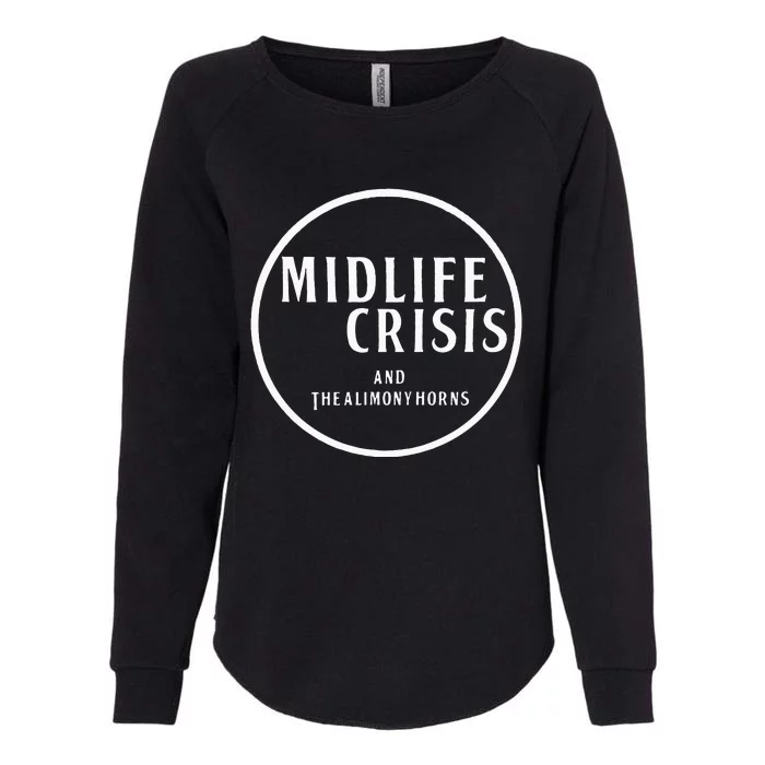 Midlife Crisis Womens California Wash Sweatshirt