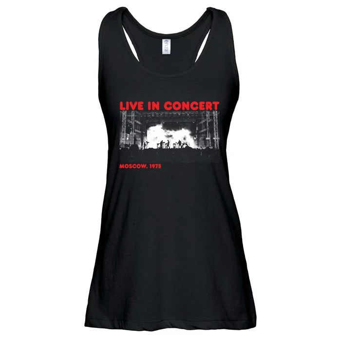 Music Concert Moscow 1975 Ladies Essential Flowy Tank