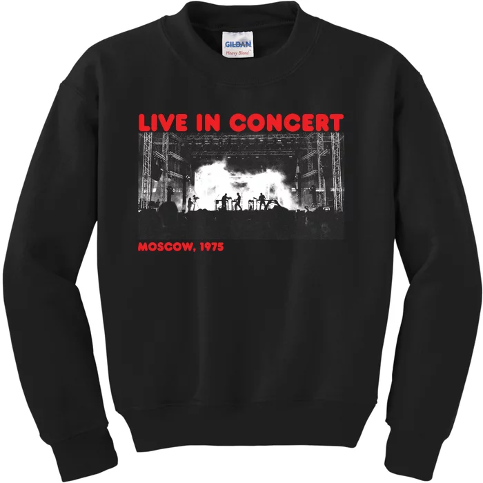 Music Concert Moscow 1975 Kids Sweatshirt