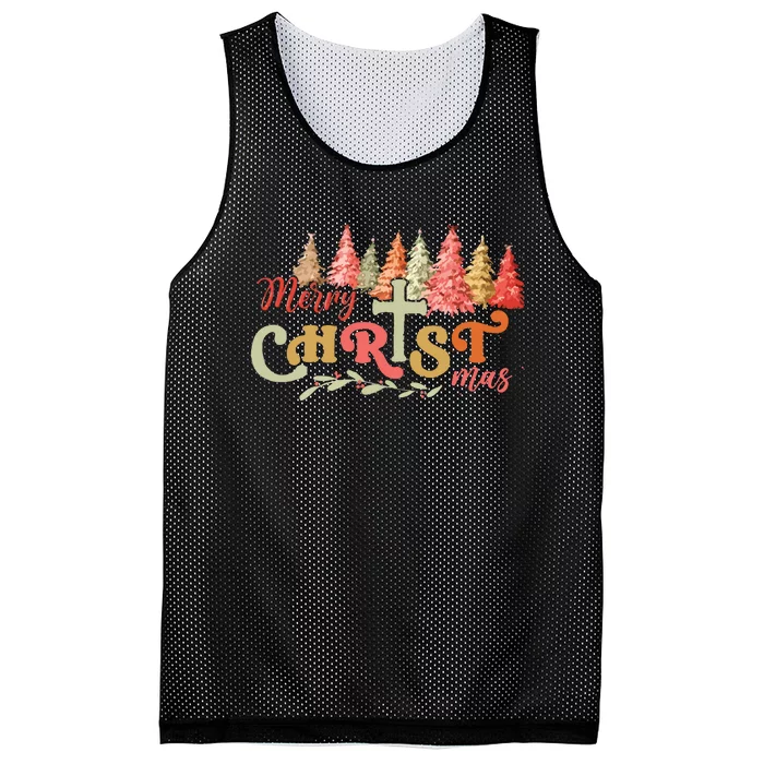 Merry Christmas Mesh Reversible Basketball Jersey Tank