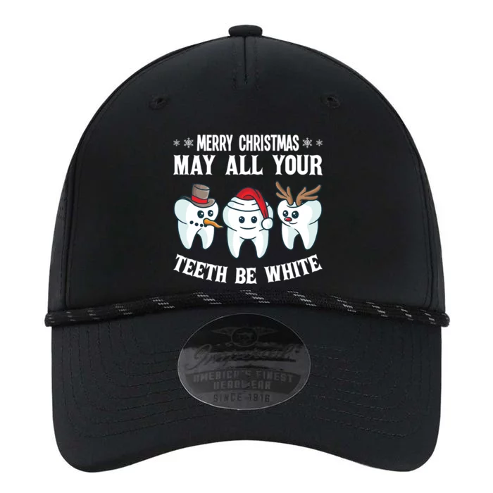 Merry Christmas May All Your Teeth Be White Dentist Dental Funny Gift Performance The Dyno Cap