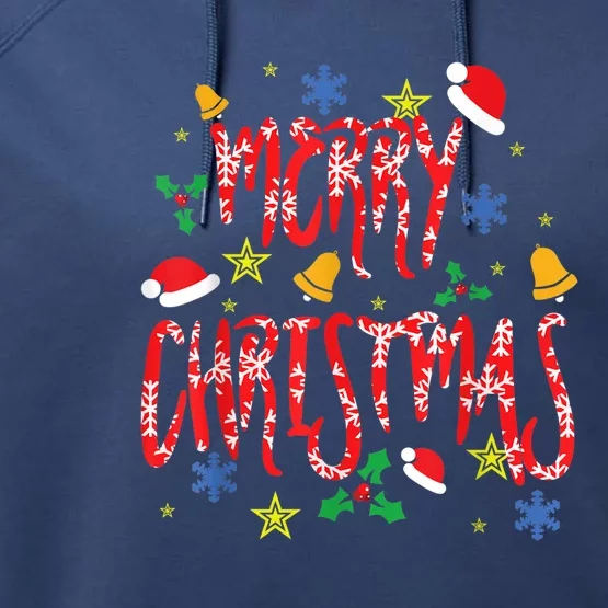 Merry Christmas Performance Fleece Hoodie