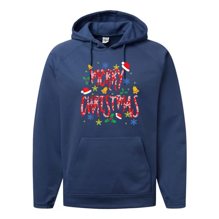 Merry Christmas Performance Fleece Hoodie