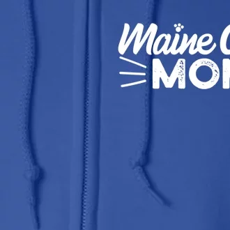 Maine Coon Mom Mama Cat Lover Gift Full Zip Hoodie