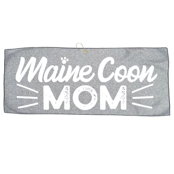 Maine Coon Mom Mama Cat Lover Gift Large Microfiber Waffle Golf Towel