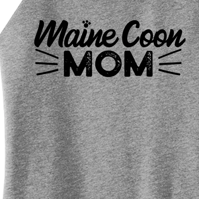 Maine Coon Mom Mama Cat Lover Gift Women’s Perfect Tri Rocker Tank