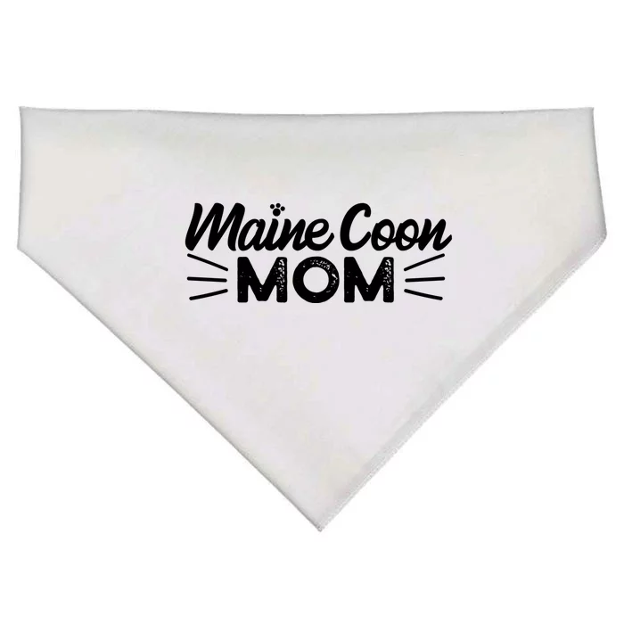 Maine Coon Mom Mama Cat Lover Gift USA-Made Doggie Bandana