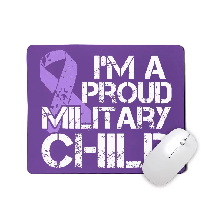 Military Child Month Purple Up Brat Mousepad