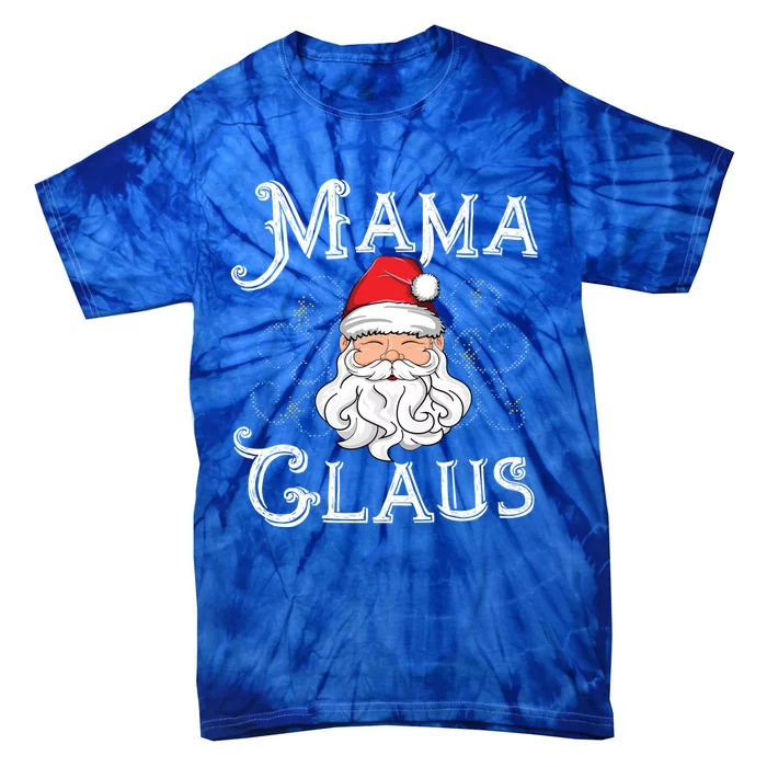 Mama Claus Matching Family Christmas Outfit Xmas Mom Gift Tie-Dye T-Shirt