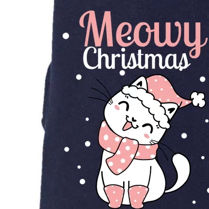 Meowy Catmas Meowy Xmas Winter Holidays Reindeer Cat Lovers Doggie 3-End Fleece Hoodie