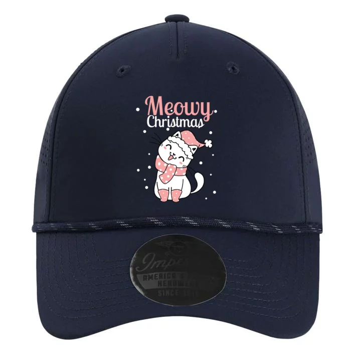 Meowy Catmas Meowy Xmas Winter Holidays Reindeer Cat Lovers Performance The Dyno Cap