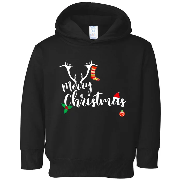 Merry Christmas Toddler Hoodie