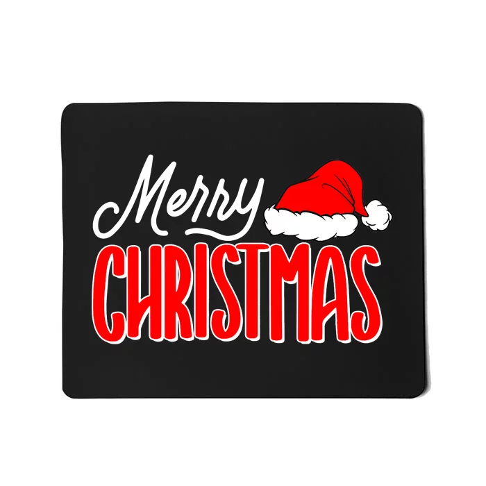 Merry Christmas Matching Family Christmas Santa Hat Pajamas Mousepad