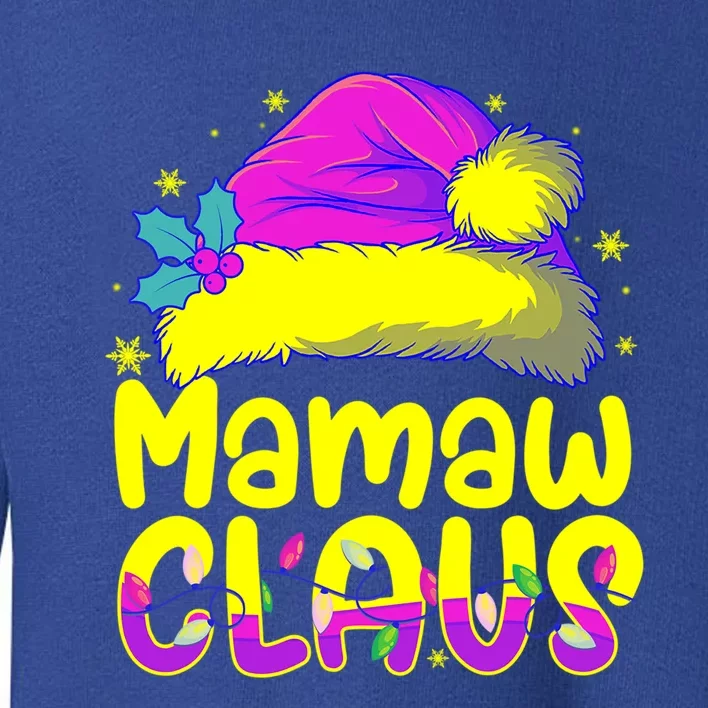 Mamaw Claus Matching Family Pajamas Funny Christmas Party Gift Toddler Sweatshirt