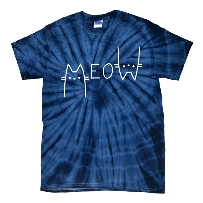 Meow Cat Meow Kitty Tie-Dye T-Shirt