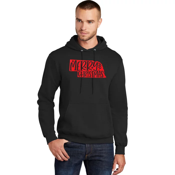 Merry Christmas Nebraska Tank Top Hoodie