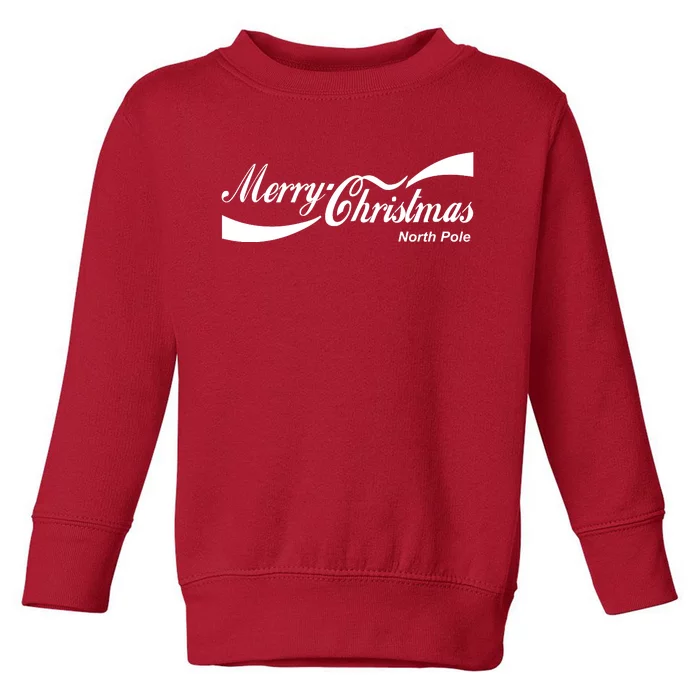 Merry Christmas North Pole Cola Toddler Sweatshirt