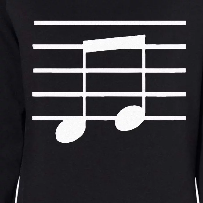 Musical Clef Note Womens California Wash Sweatshirt