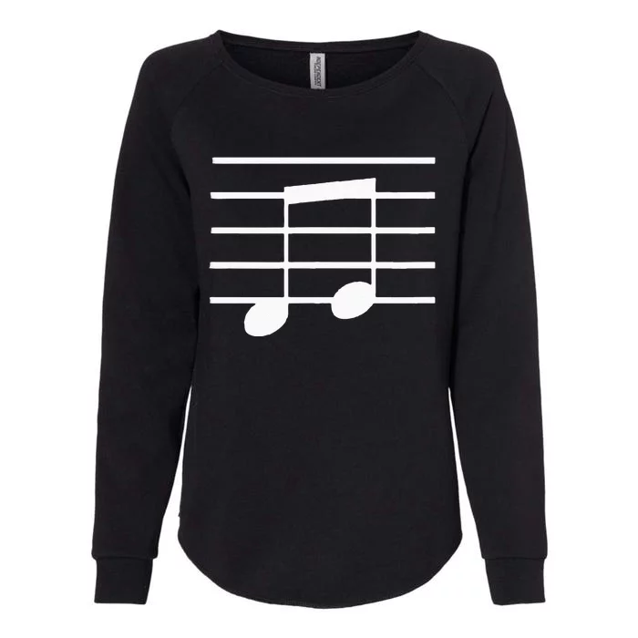 Musical Clef Note Womens California Wash Sweatshirt