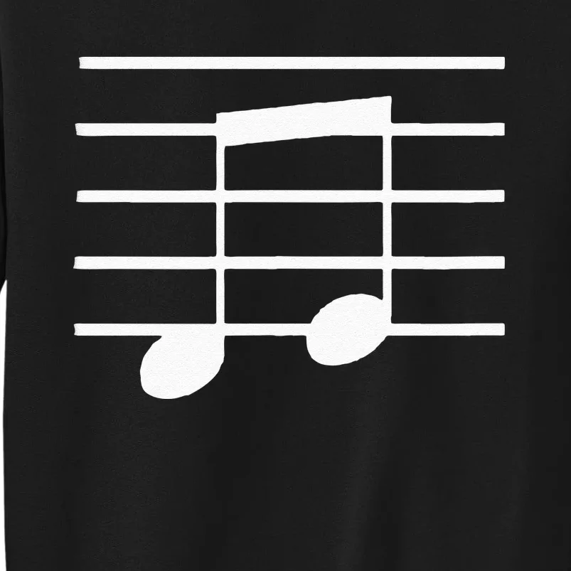 Musical Clef Note Tall Sweatshirt