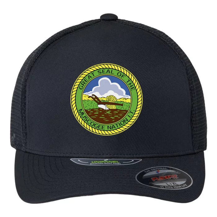 Muscogee Creek Nation Muskogee Mvskoke Flexfit Unipanel Trucker Cap