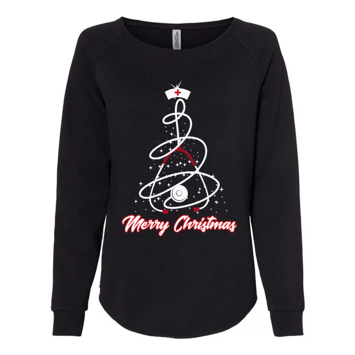 Merry Christmas Nurse Yuletide Practitioners Womens California Wash Sweatshirt