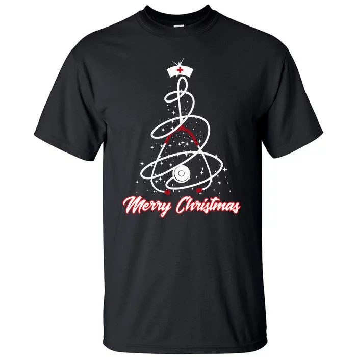 Merry Christmas Nurse Yuletide Practitioners Tall T-Shirt