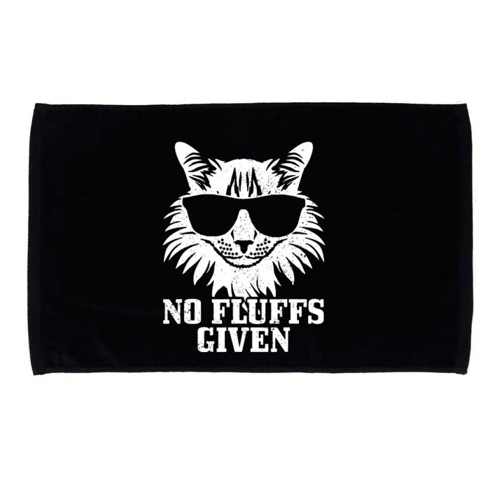 Maine Coon No Fluffs Given Cat Mom Dad Funny Cat Maine Coon Microfiber Hand Towel