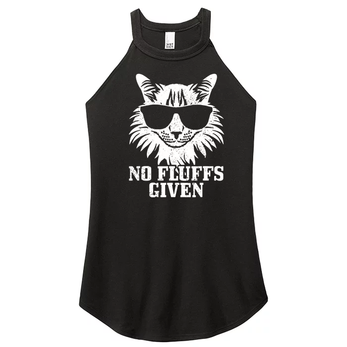 Maine Coon No Fluffs Given Cat Mom Dad Funny Cat Maine Coon Women’s Perfect Tri Rocker Tank