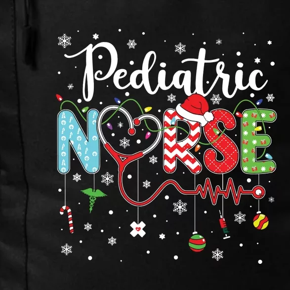 Merry Christmas Nurse Pediatric Nurse Christmas Pattern Daily Commute Backpack