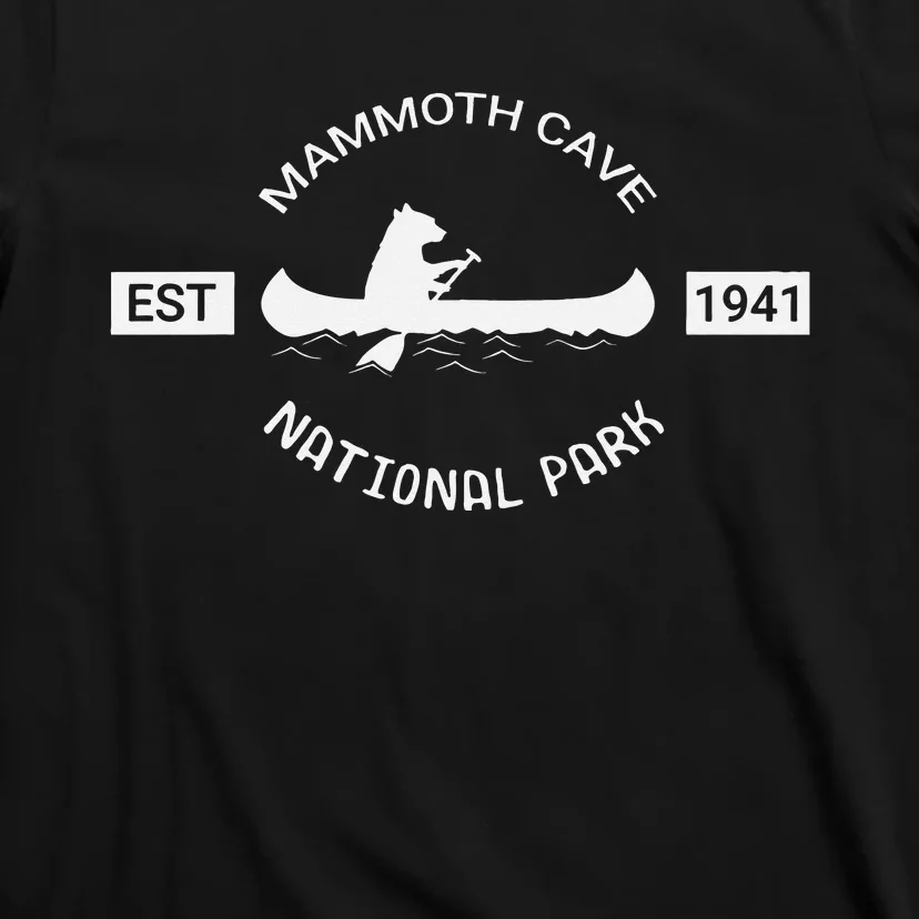 Mammoth Cave National Park Kentucky Bear Canoe T-Shirt