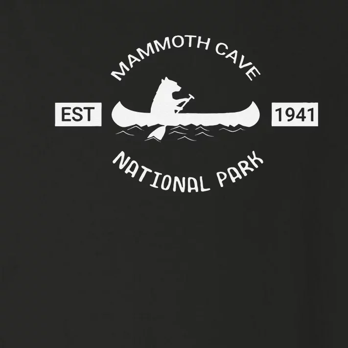 Mammoth Cave National Park Kentucky Bear Canoe Toddler Long Sleeve Shirt