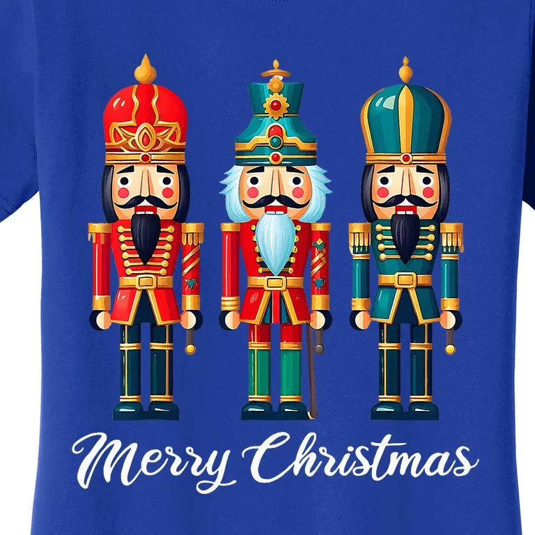 Merry Christmas Nutcracker Ballet Festive Xmas Women's T-Shirt