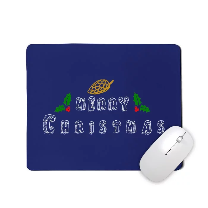 Merry Christmas | Nut Pine Mousepad